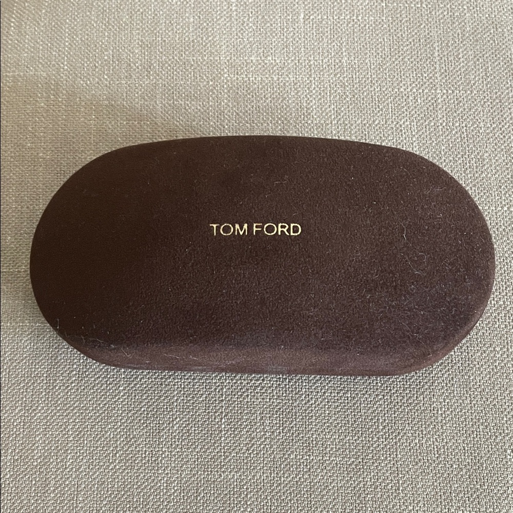 Tom Ford Dark Brown Eyeglass Case
